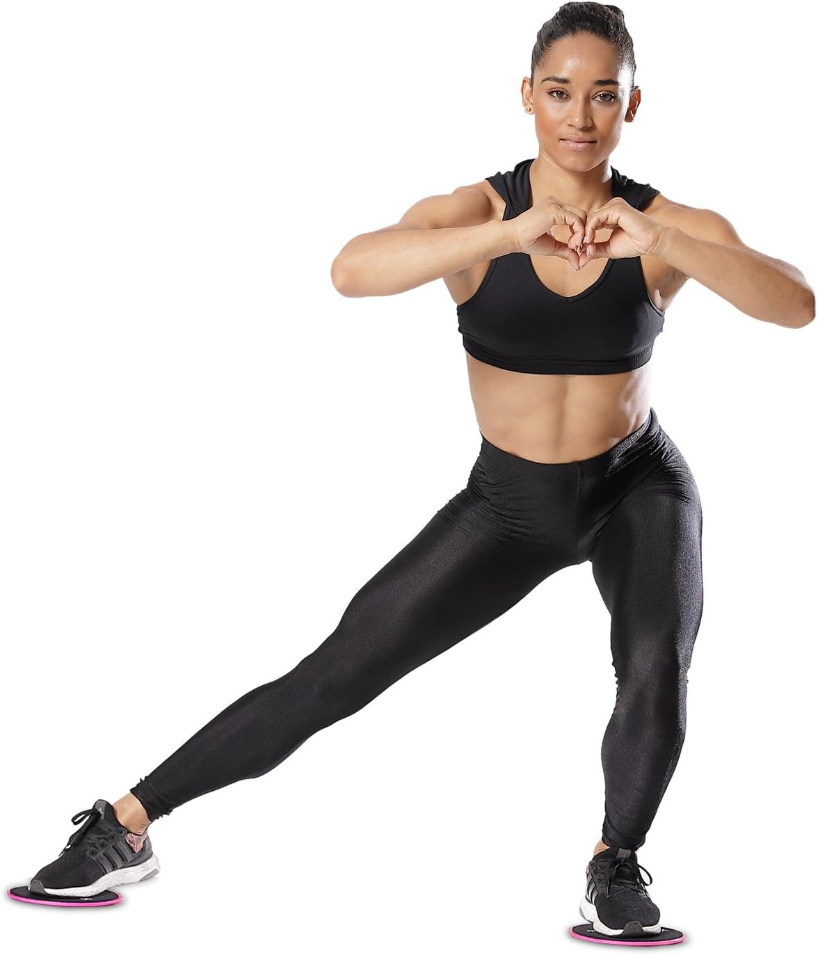 Core Sliders - Dual Sided Exercise Gliding Discs for Carpet & Hardwood, 7" Workout Sliders